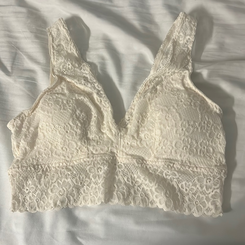 White bralette